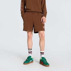 PUMA x TMNT Men's Relaxed 7" Shorts, Chocotart, extralarge-IND
